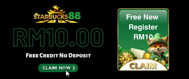 Starbucks88 New Register Free RM10 - Promotion Banner