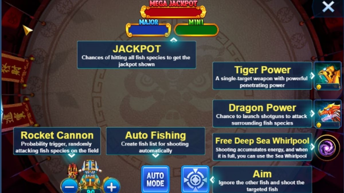 Fortune King Jackpot Fishing - Interface - starbucks88a