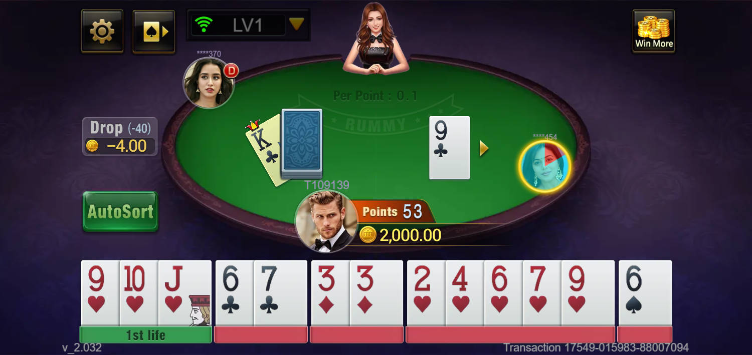Rummy - Game Play 1 - starbucks88a