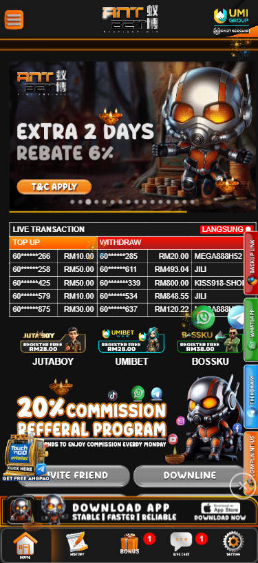 Antbet - Homepage - starbucks88a